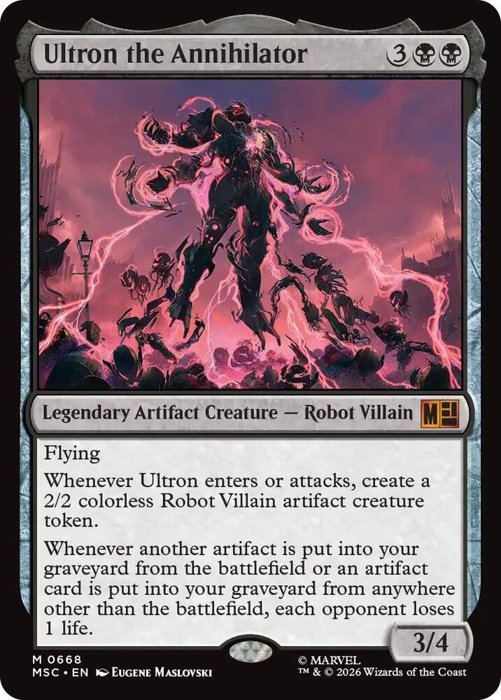 Ultron the Annihilator, Commander: Marvel Super Heroes 668