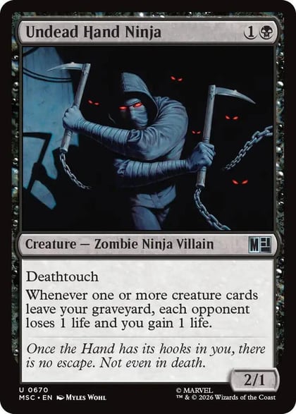 Undead Hand Ninja, Commander: Marvel Super Heroes 670