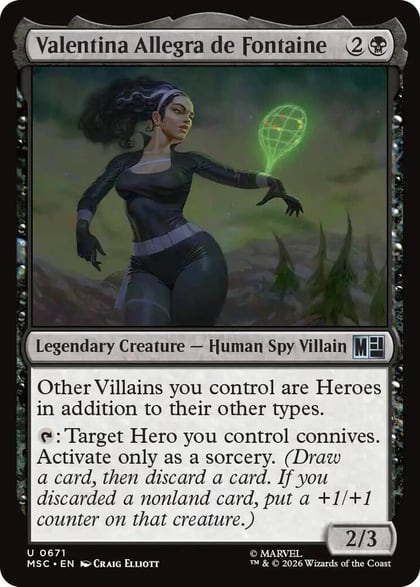 Valentina Allegra de Fontaine, Commander: Marvel Super Heroes 671