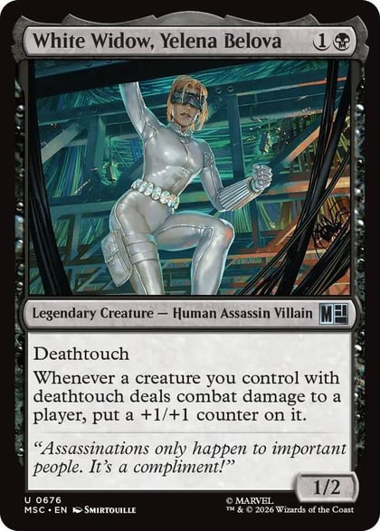 White Widow, Yelena Belova, Commander: Marvel Super Heroes 676