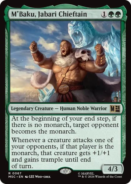 M'Baku, Jabari Chieftain, Commander: Marvel Super Heroes 67