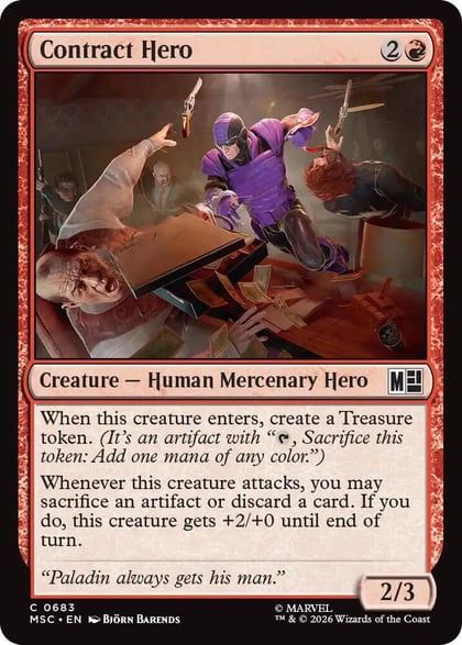 Contract Hero, Commander: Marvel Super Heroes 683
