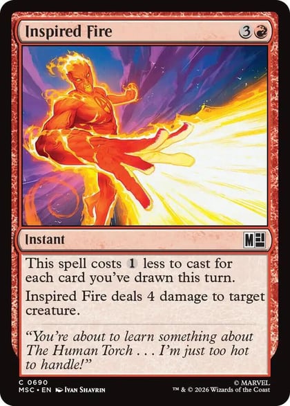 Inspired Fire, Commander: Marvel Super Heroes 690