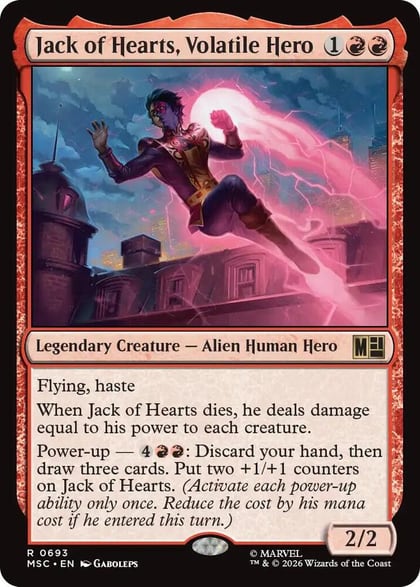 Jack of Hearts, Volatile Hero, Commander: Marvel Super Heroes 693
