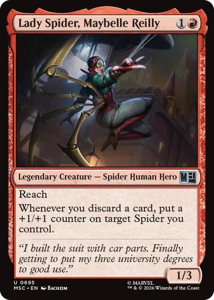 Lady Spider, Maybelle Reilly, Commander: Marvel Super Heroes 695