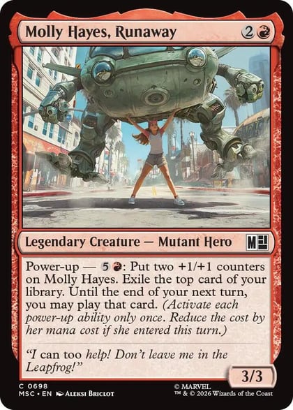 Molly Hayes, Runaway, Commander: Marvel Super Heroes 698