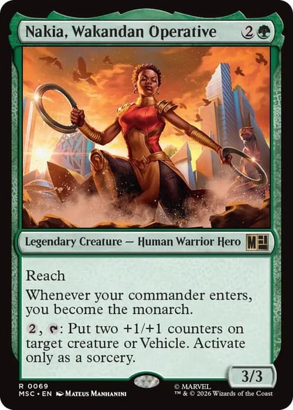 Nakia, Wakandan Operative, Commander: Marvel Super Heroes 69