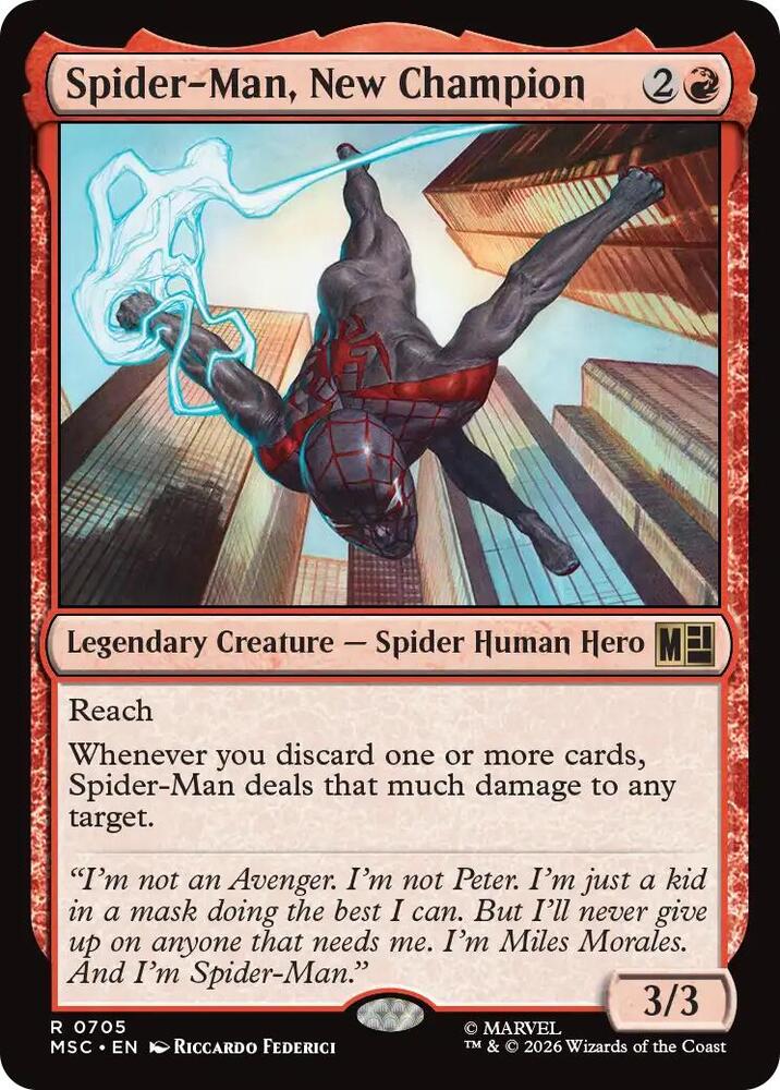 Spider-Man, New Champion, Commander: Marvel Super Heroes 705