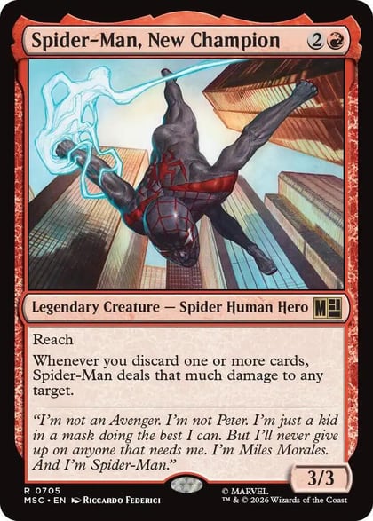 Spider-Man, New Champion, Commander: Marvel Super Heroes 705