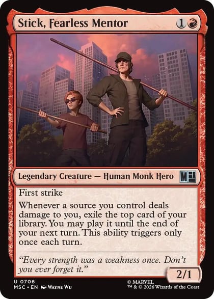 Stick, Fearless Mentor, Commander: Marvel Super Heroes 706