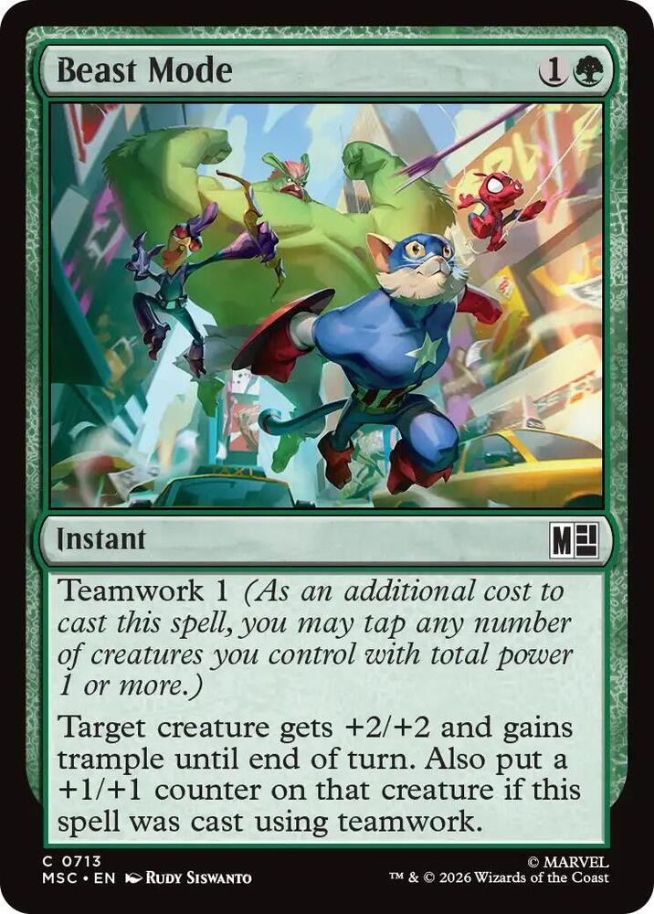 Beast Mode, Commander: Marvel Super Heroes 713