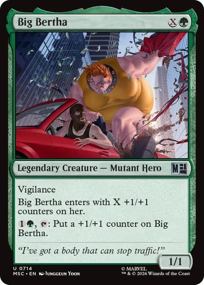 Big Bertha, Commander: Marvel Super Heroes 714