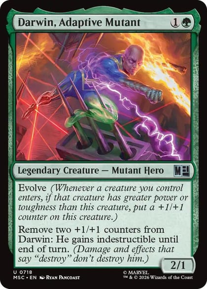 Darwin, Adaptive Mutant, Commander: Marvel Super Heroes 718