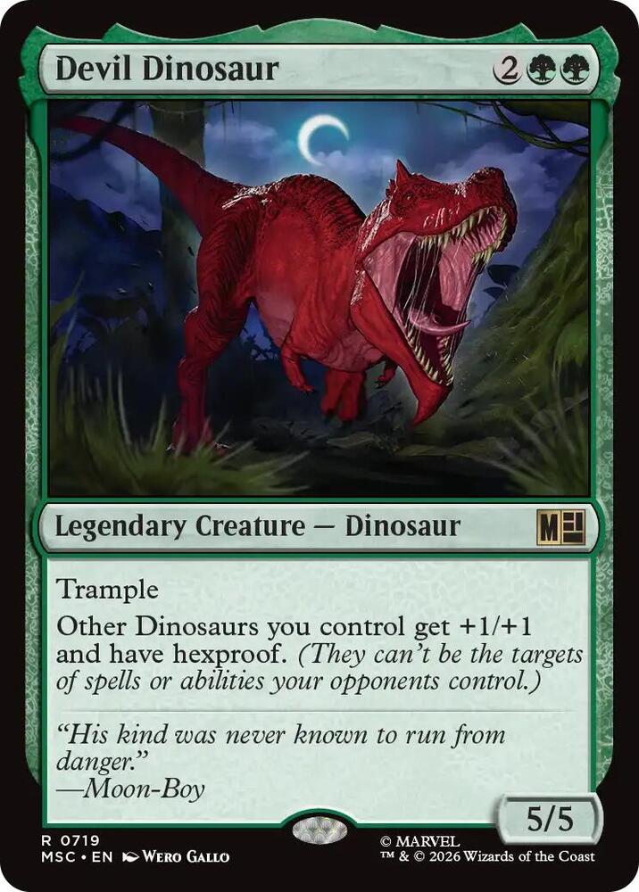 Devil Dinosaur, Commander: Marvel Super Heroes 719