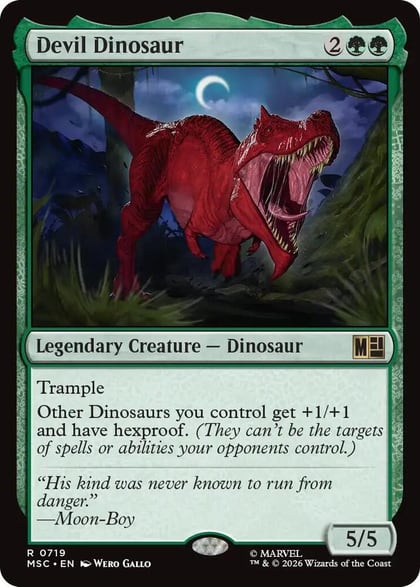 Devil Dinosaur, Commander: Marvel Super Heroes 719