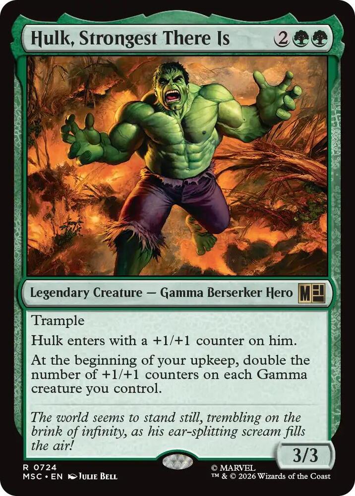 Hulk, Strongest There Is, Commander: Marvel Super Heroes 724