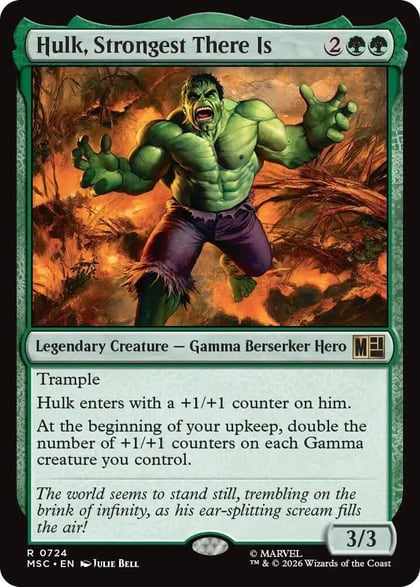 Hulk, Strongest There Is, Commander: Marvel Super Heroes 724