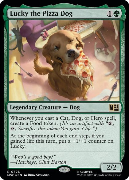 Lucky the Pizza Dog, Commander: Marvel Super Heroes 726