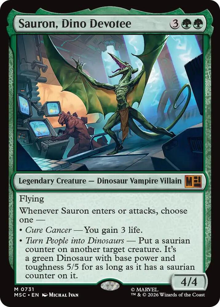 Sauron, Dino Devotee, Commander: Marvel Super Heroes 731
