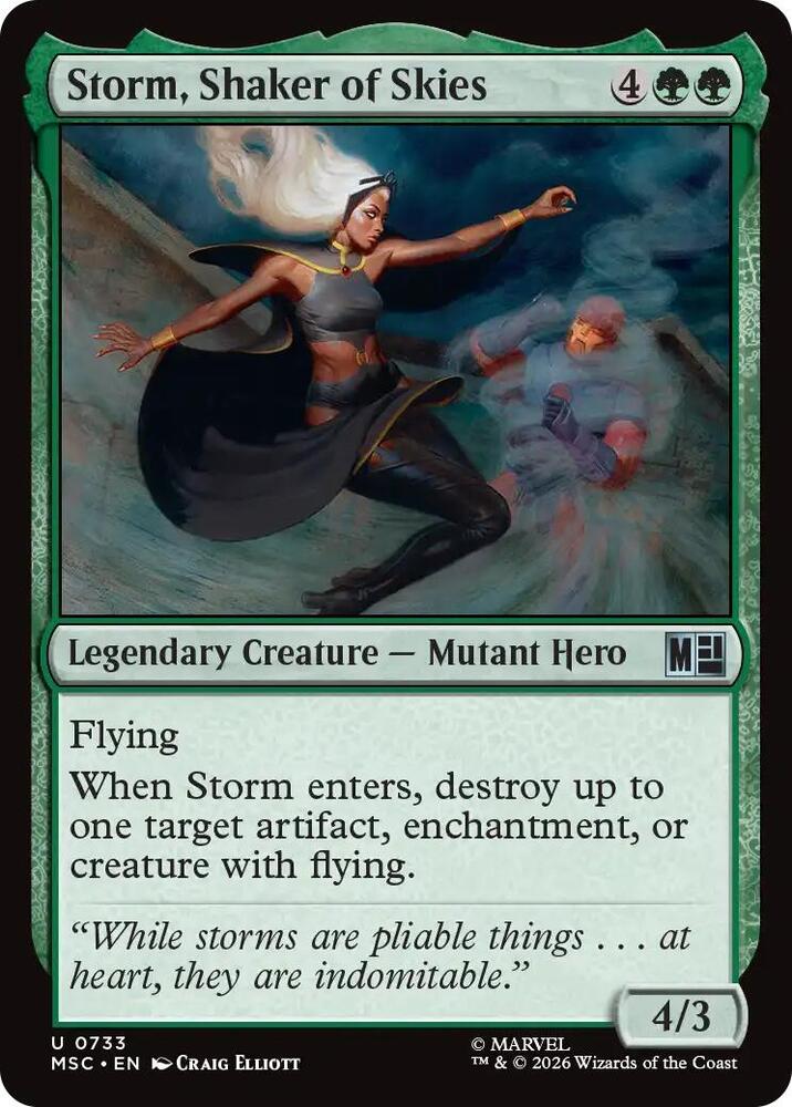 Storm, Shaker of Skies, Commander: Marvel Super Heroes 733