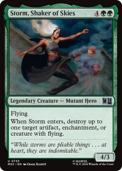 Storm, Shaker of Skies, Commander: Marvel Super Heroes 733