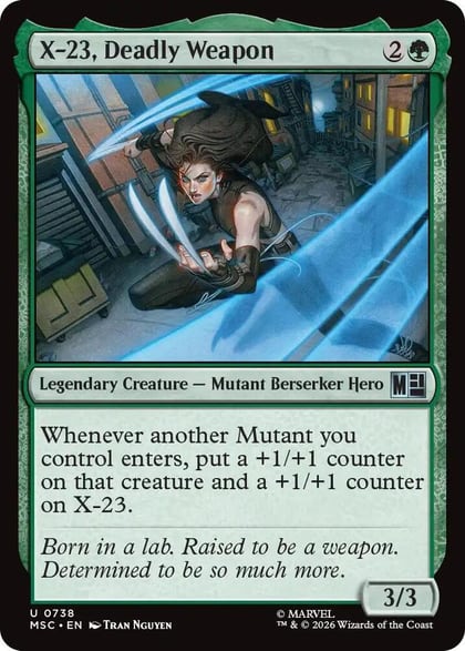 X-23, Deadly Weapon, Commander: Marvel Super Heroes 738