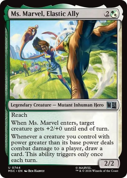 Ms. Marvel, Elastic Ally, Commander: Marvel Super Heroes 744