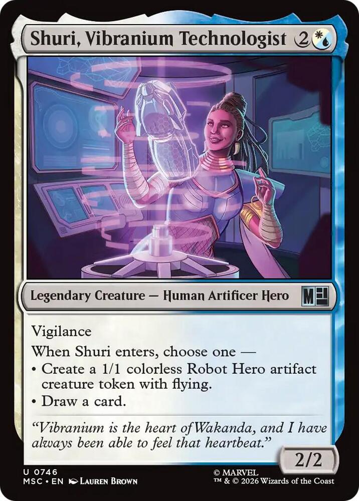 Shuri, Vibranium Technologist, Commander: Marvel Super Heroes 746
