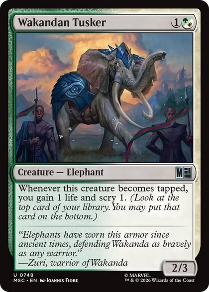 Wakandan Tusker, Commander: Marvel Super Heroes 748