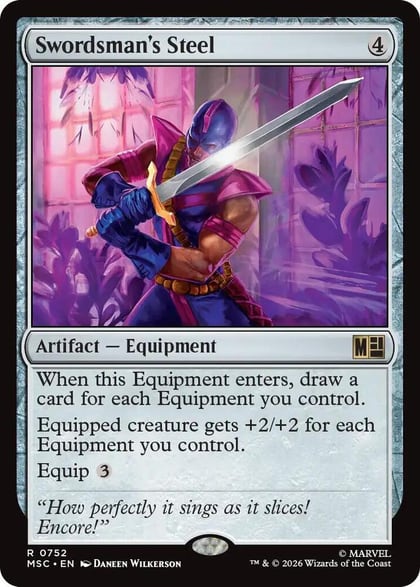 Swordsman's Steel, Commander: Marvel Super Heroes 752