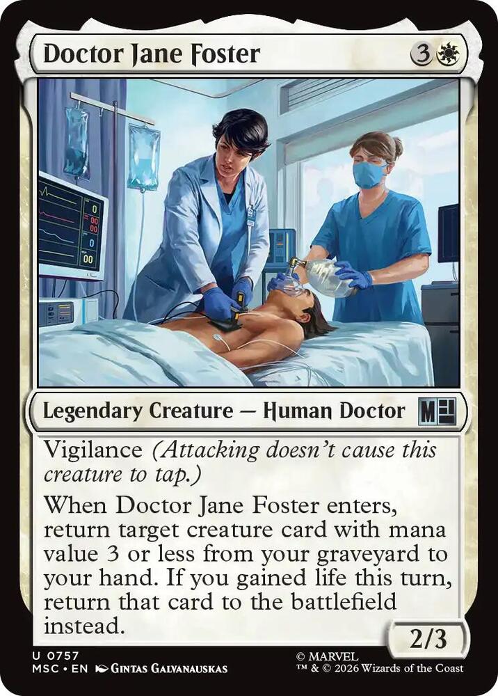 Doctor Jane Foster, Commander: Marvel Super Heroes 757