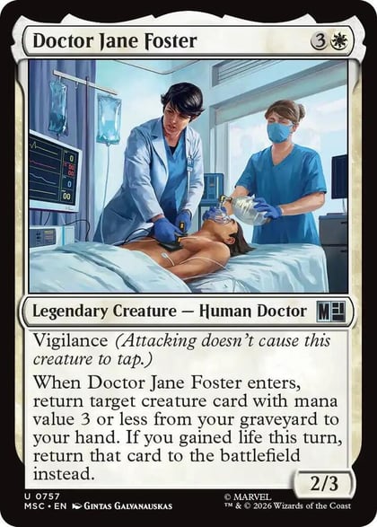 Doctor Jane Foster, Commander: Marvel Super Heroes 757