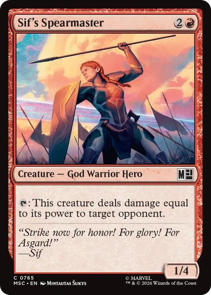 Sif's Spearmaster, Commander: Marvel Super Heroes 765