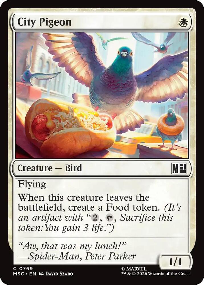 City Pigeon, Commander: Marvel Super Heroes 769
