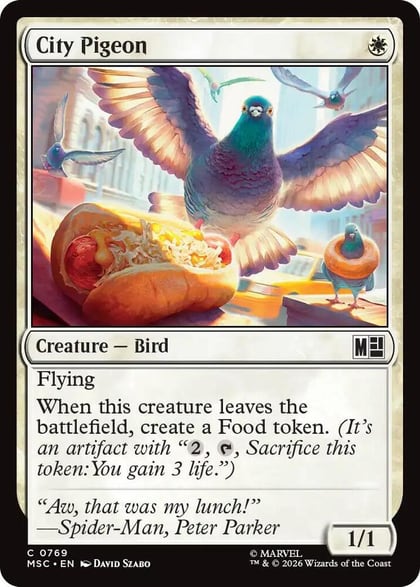 City Pigeon, Commander: Marvel Super Heroes 769