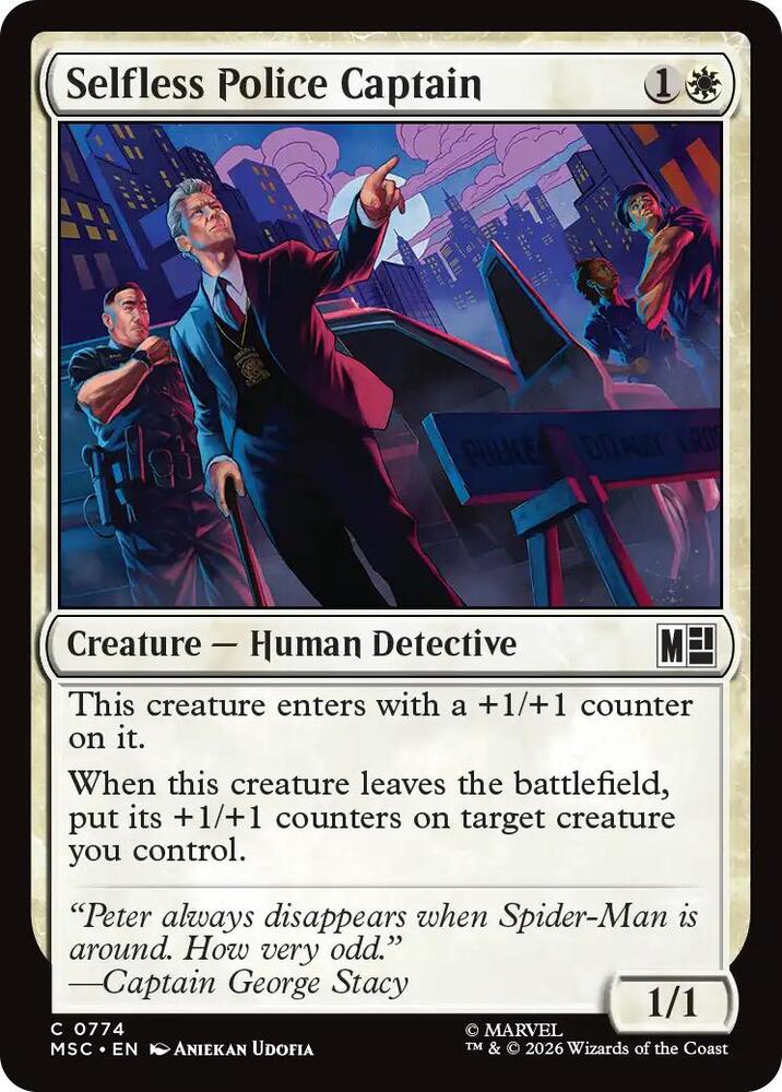 Selfless Police Captain, Commander: Marvel Super Heroes 774
