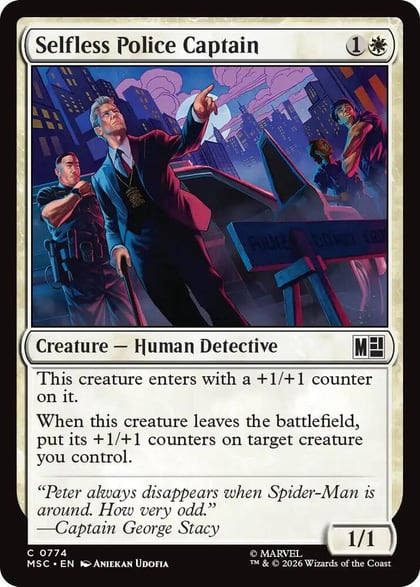 Selfless Police Captain, Commander: Marvel Super Heroes 774