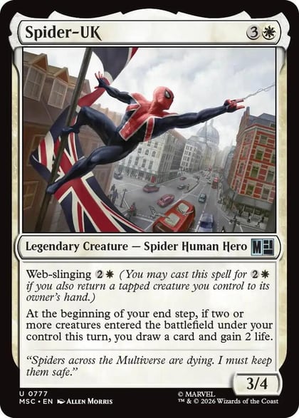 Spider-UK, Commander: Marvel Super Heroes 777