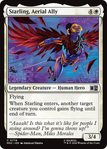 Starling, Aerial Ally, Commander: Marvel Super Heroes 778