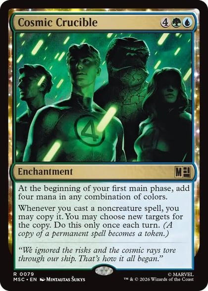 Cosmic Crucible (Surge Foil), Commander: Marvel Super Heroes 79