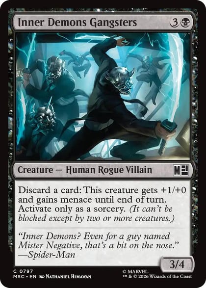 Inner Demons Gangsters, Commander: Marvel Super Heroes 797