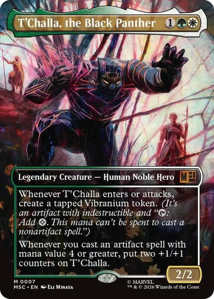 T'Challa, the Black Panther (Borderless), Commander: Marvel Super Heroes 7