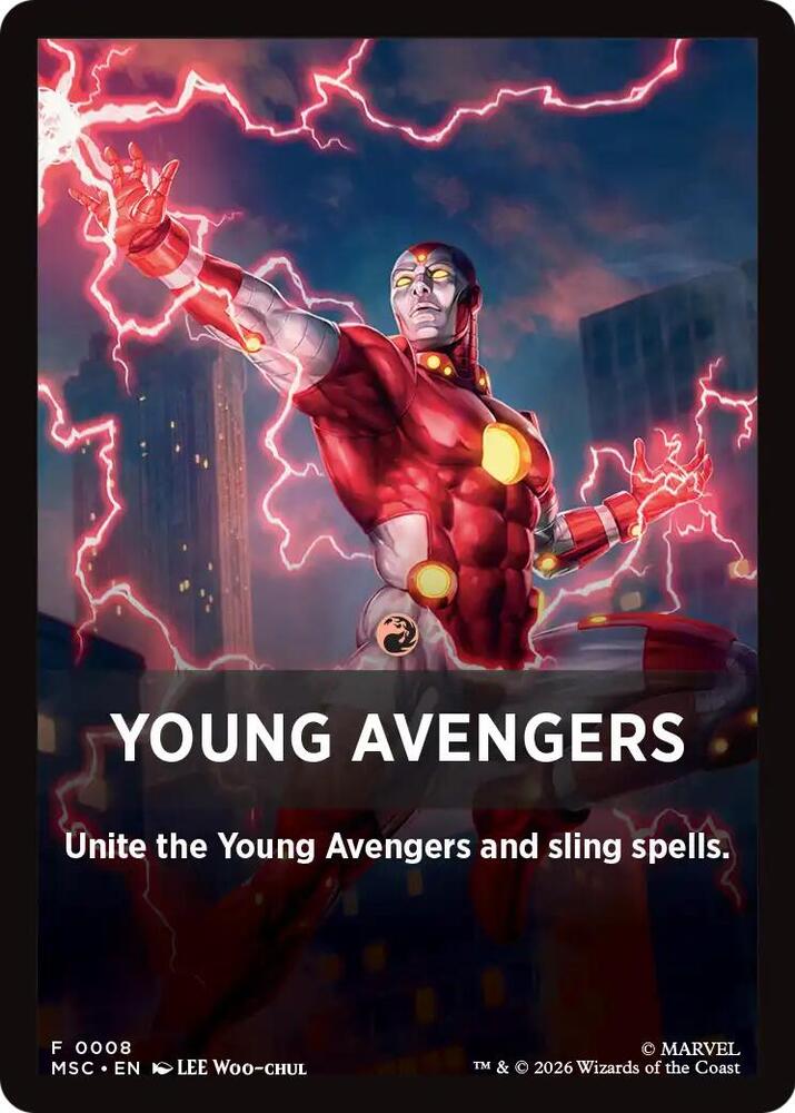 Young Avengers Theme Card (0008), Commander: Marvel Super Heroes 8