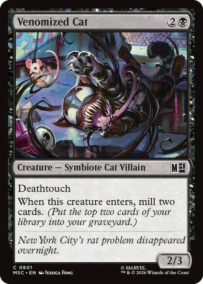 Venomized Cat, Commander: Marvel Super Heroes 801