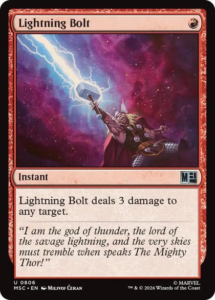 Lightning Bolt, Commander: Marvel Super Heroes 806