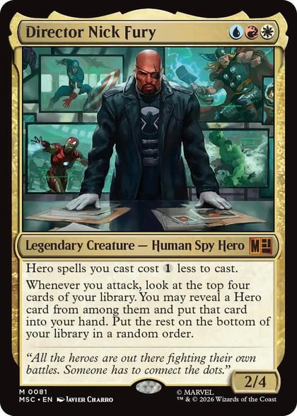 Director Nick Fury (Surge Foil), Commander: Marvel Super Heroes 81