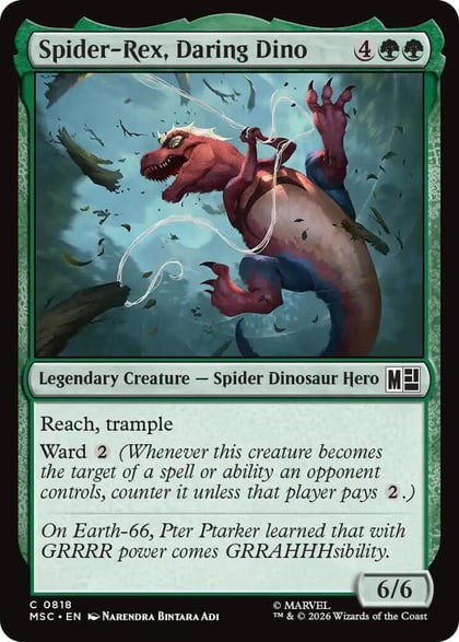 Spider-Rex, Daring Dino, Commander: Marvel Super Heroes 818