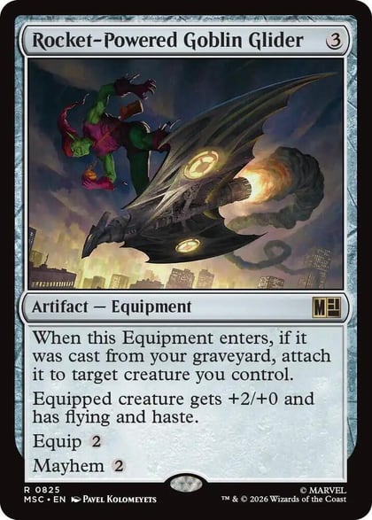 Rocket-Powered Goblin Glider, Commander: Marvel Super Heroes 825