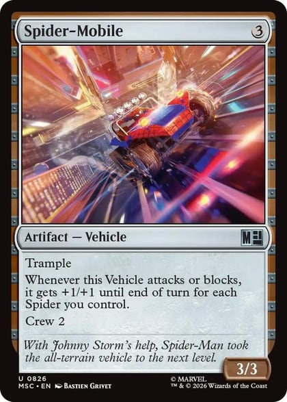 Spider-Mobile, Commander: Marvel Super Heroes 826