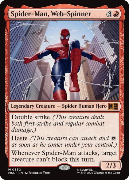 Spider-Man, Web-Spinner, Commander: Marvel Super Heroes 832